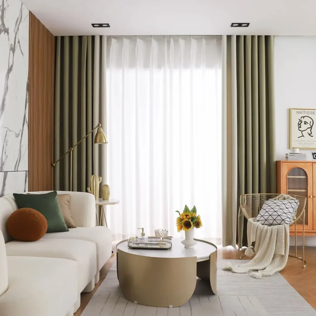 modern living room curtains